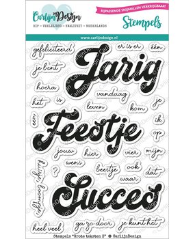 CarlijnDesign Clear Stamps Grote Teksten 3 (CDST-0055) (DISCONTINUED)