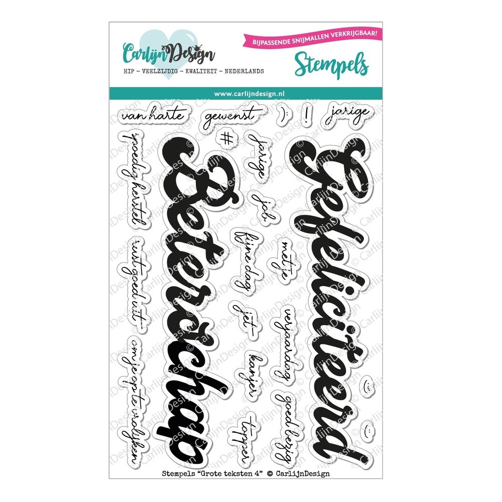 CarlijnDesign Stempels Grote Teksten 4 (CDST-0056) (DISCONTINUED) CarlijnDesign Stempels Grote Teksten 4 (CDST-0056) (DISCONTINUED)