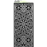 Picket Fence Studios Slim Line Center Flower 4x10 Inch Stencil (SC-235) (OUTLET)