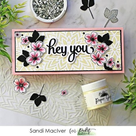 Picket Fence Studios Slim Line Center Flower 4x10 Inch Stencil (SC-235) (OUTLET) Picket Fence Studios Slim Line Center Flower 4x10 Inch Stencil (SC-235) (OUTLET)