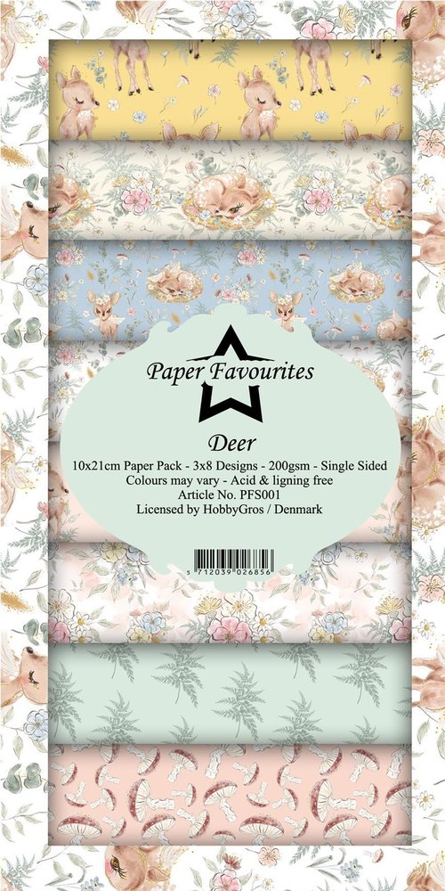 Paper Favourites Deer Slim Paper Pack (PFS001) (DISCONTINUED)