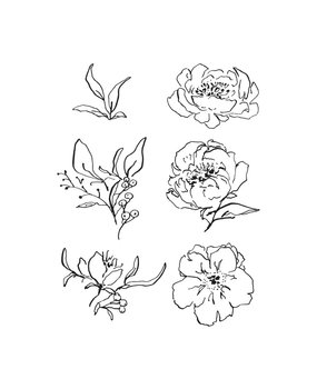 Spellbinders Beauty in Bloom Clear Stamps (STP-032) (OUTLET)