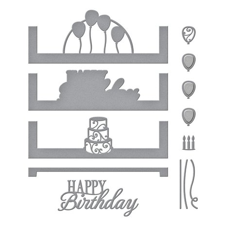 Spellbinders Celebration Scene Etched Dies (S5-440) (OUTLET)