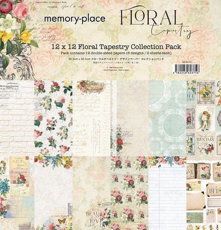 Memory Place Floral Tapestry 12x12 Inch Paper Pack (MP-60375) (OUTLET) Memory Place Floral Tapestry 12x12 Inch Paper Pack (MP-60375) (OUTLET)