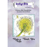 IndigoBlu Colour Me Dandelion A6 Rubber Stamp (IND0745) (OUTLET)