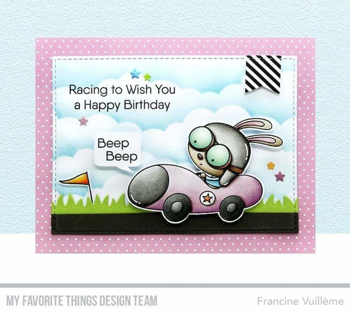 My Favorite Things Fast-Track Friends Clear Stamps (CS-545) (OUTLET)
