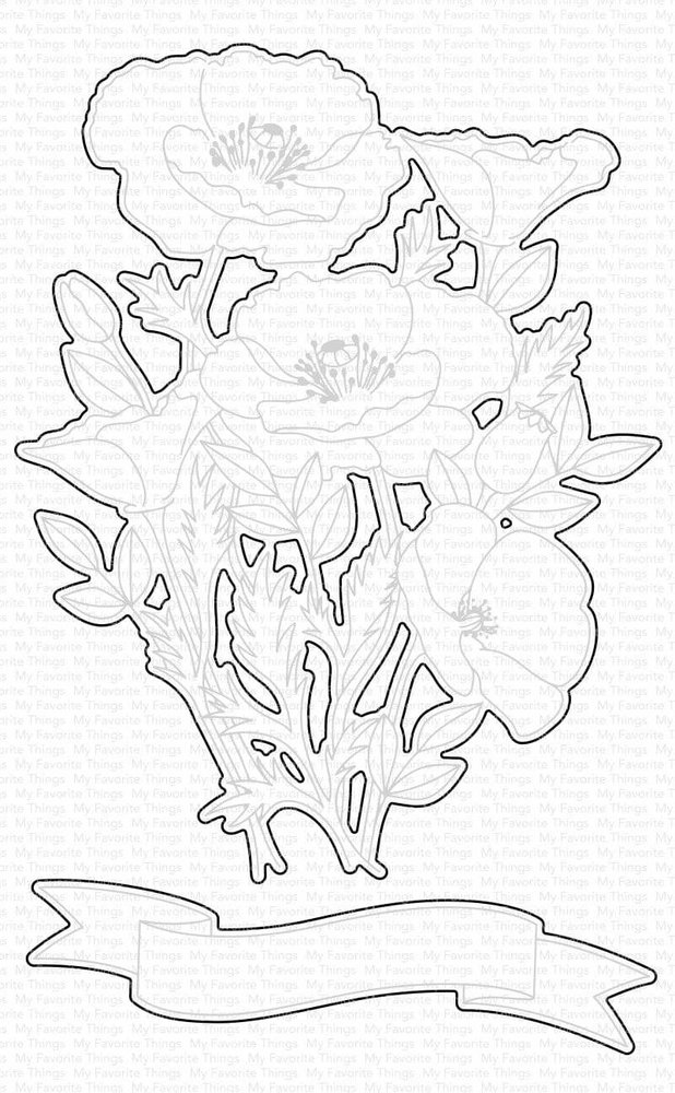 My Favorite Things Wild Poppies Die-namics (MFT-1950) (OUTLET) My Favorite Things Wild Poppies Die-namics (MFT-1950) (OUTLET)