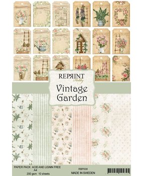 Reprint Vintage Garden Collection A4 Paper Pack (RBP008) (DISCONTINUED) Reprint Vintage Garden Collection A4 Paper Pack (RBP008) (DISCONTINUED)