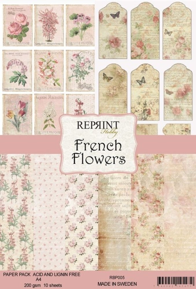 Reprint French Flowers Collection A4 Paper Pack (RBP005) (DISCONTINUED) Reprint French Flowers Collection A4 Paper Pack (RBP005) (DISCONTINUED)