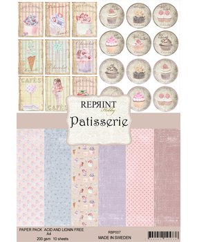 Reprint Patisserie Collection A4 Paper Pack (RBP007) (DISCONTINUED) Reprint Patisserie Collection A4 Paper Pack (RBP007) (DISCONTINUED)