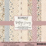 Reprint Vintage Sewing Collection 8x8 Inch Paper Pack (RPM012) (DISCONTINUED)