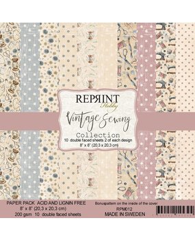 Reprint Vintage Sewing Collection 8x8 Inch Paper Pack (RPM012) (DISCONTINUED) Reprint Vintage Sewing Collection 8x8 Inch Paper Pack (RPM012) (DISCONTINUED)