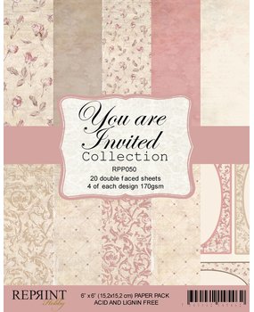 Reprint You are Invited Collection 6x6 Inch Paper Pack (RPP050) (DISCONTINUED)