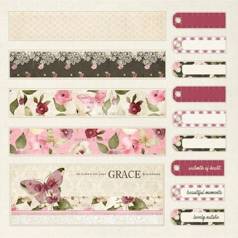 Crafter's Companion Bloom with Grace 12x12 Inch Die-Cut Topper Pad (NIT-BWG-TOP12) (OUTLET) Crafter's Companion Bloom with Grace 12x12 Inch Die-Cut Topper Pad (NIT-BWG-TOP12) (OUTLET)