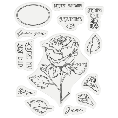Gemini June Rose Stamp & Die (GEM-STD-JUNROS) (DISCONTINUED)