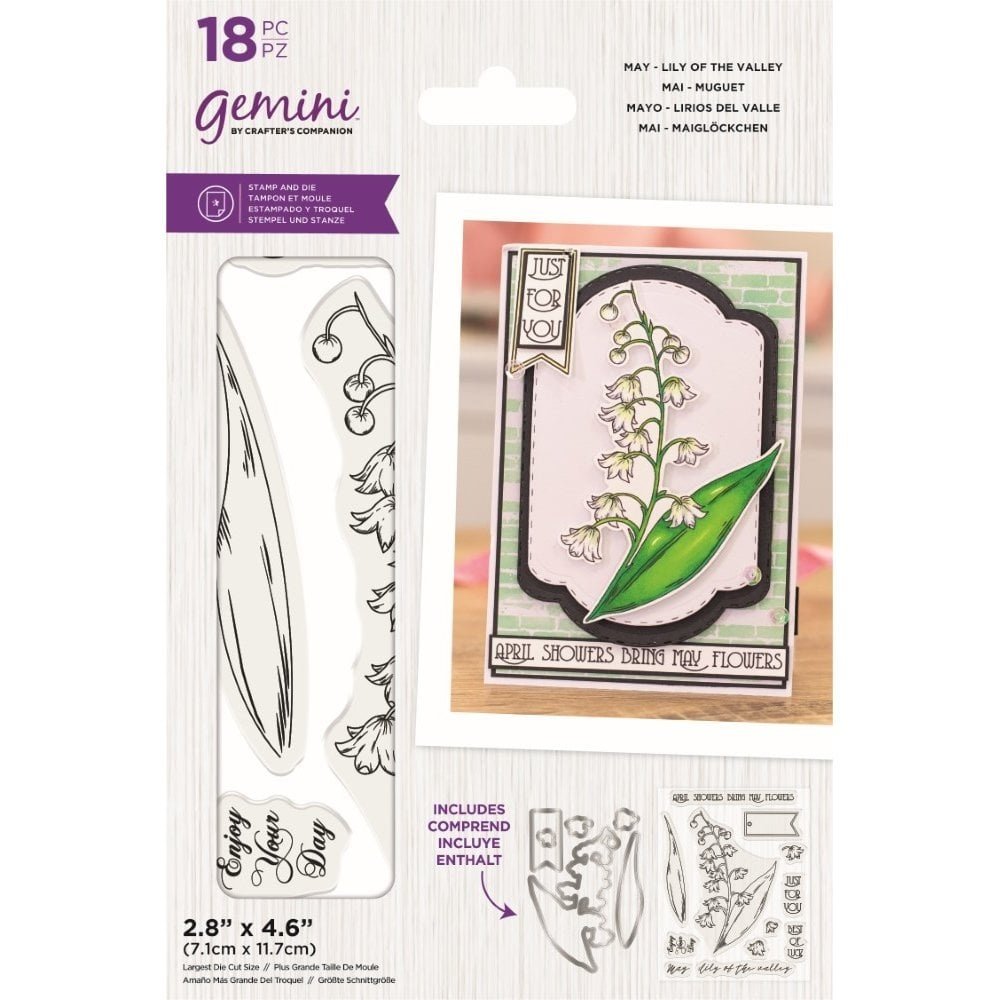 Gemini May Lily of the Valley Stamp & Die (GEM-STD-MAYLILY) (DISCONTINUED) Gemini May Lily of the Valley Stamp & Die (GEM-STD-MAYLILY) (DISCONTINUED)