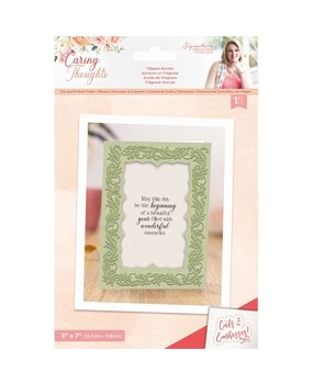 Crafter's Companion Caring Thoughts Cut and Emboss Folder Filigree Border (S-CT-CEF-FBORD) (OUTLET)