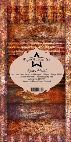 Paper Favourites Rusty Metal Slim Paper Pack (PF009) (DISCONTINUED) Paper Favourites Rusty Metal Slim Paper Pack (PF009) (DISCONTINUED)