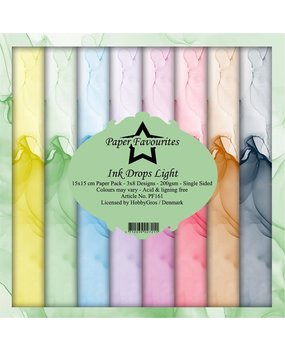 Paper Favourites Ink Drops Light 6x6 Inch Paper Pack (PF161) (DISCONTINUED)