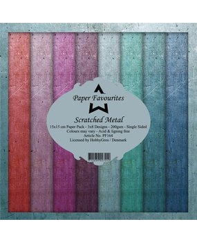 Paper Favourites Scratched Metal 6x6 Inch Paper Pack (PF164) (DISCONTINUED)