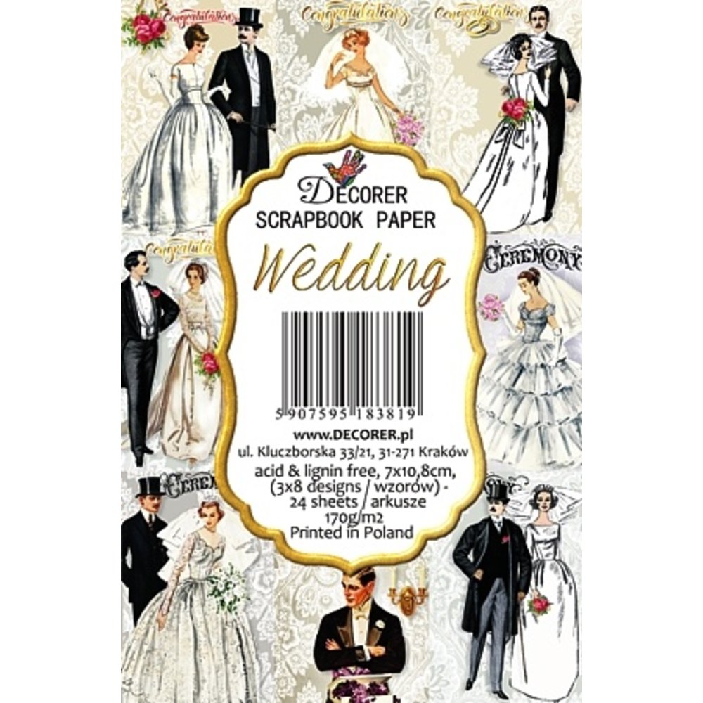 Wedding Paper Pack (DECOR-M85) - Craftlines B.V.