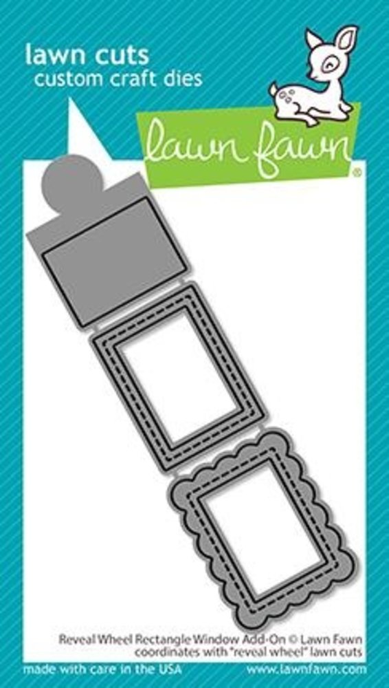 Lawn Fawn Reveal Wheel Rectangle Window Add-On Dies (LF2520) (DISCONTINUED)