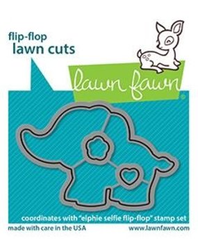 Lawn Fawn Elphie Selfie Flip-Flop Dies (LF2515) (OUTLET)