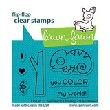 Lawn Fawn One in a Chameleon Flip-Flop Clear Stamps (LF2512) (DISCONTINUED)