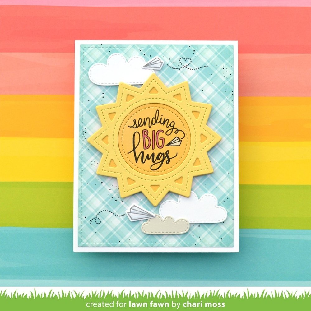 Lawn Fawn Outside In Stitched Sun Dies (LF2531) (OUTLET) Lawn Fawn Outside In Stitched Sun Dies (LF2531) (OUTLET)