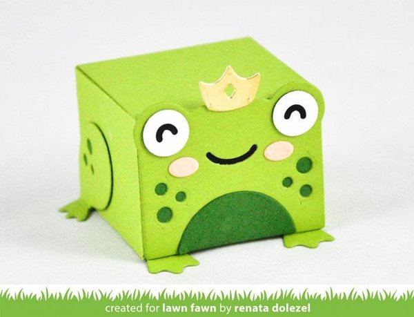 Lawn Fawn Tiny Gift Box Frog Add-On Dies (LF2525) (OUTLET)