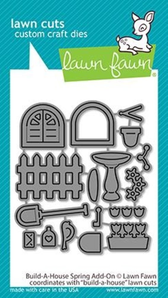 Lawn Fawn Build-A-House Spring Add-On Dies (LF2524) (OUTLET)