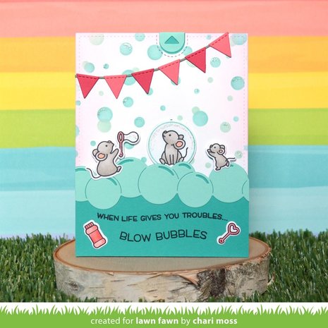 Lawn Fawn Bubble Background Stencil (LF2534) (OUTLET) Lawn Fawn Bubble Background Stencil (LF2534) (OUTLET)