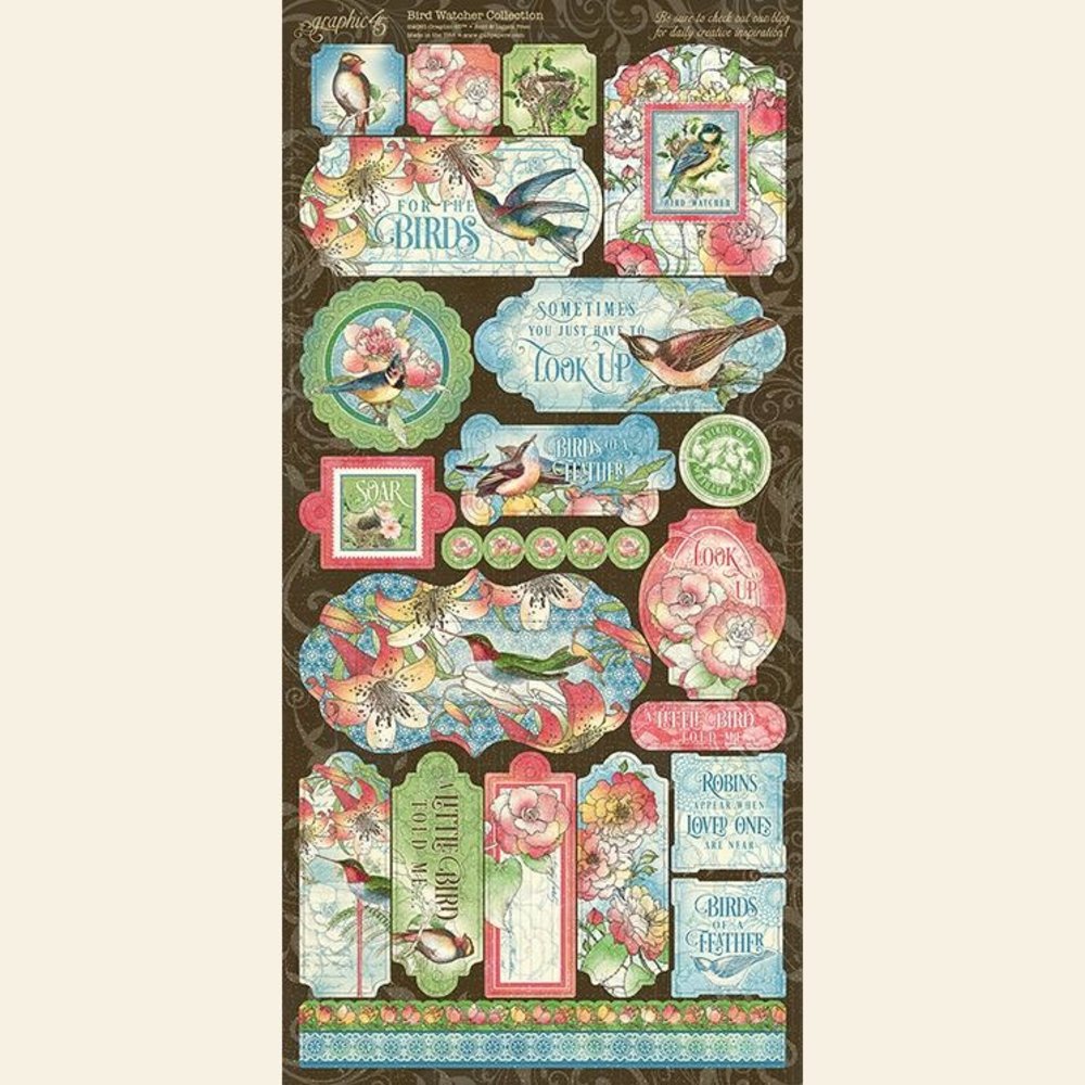 Graphic 45 Bird Watcher Stickers (4502214) (OUTLET)