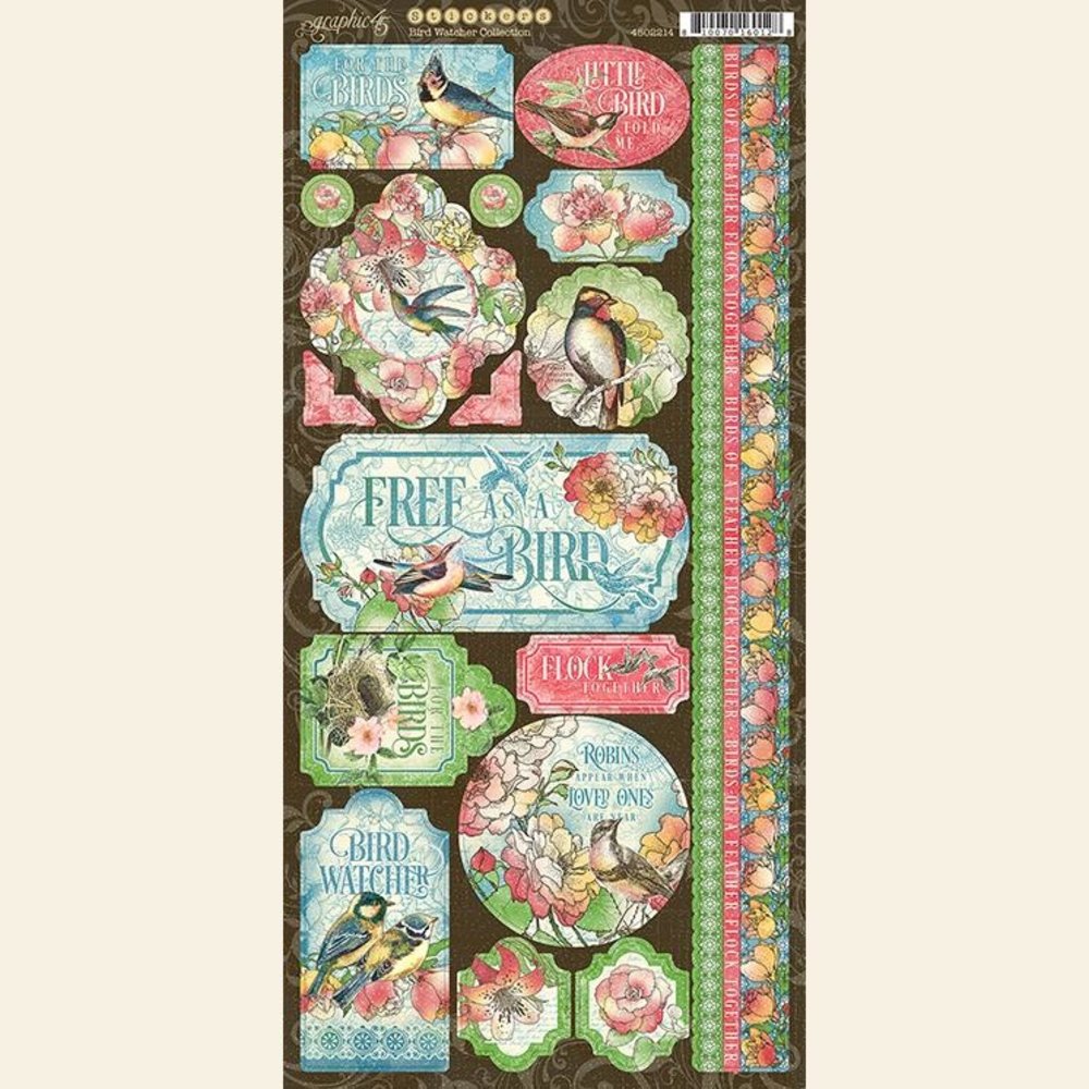 Graphic 45 Bird Watcher Stickers (4502214) (OUTLET)