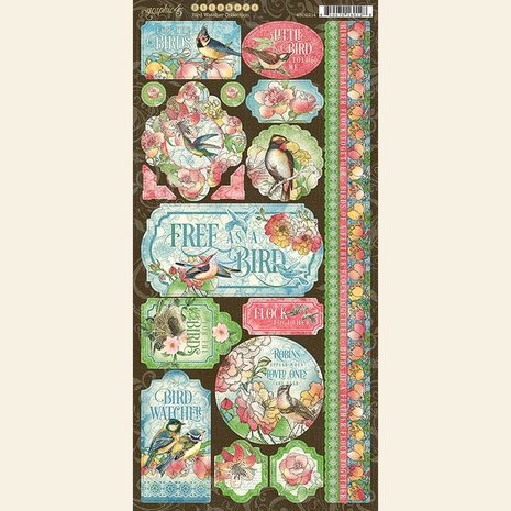 Graphic 45 Bird Watcher Stickers (4502214) (OUTLET)