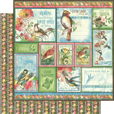 Graphic 45 Bird Watcher 12x12 Inch Collection Pack (4502211) (OUTLET)
