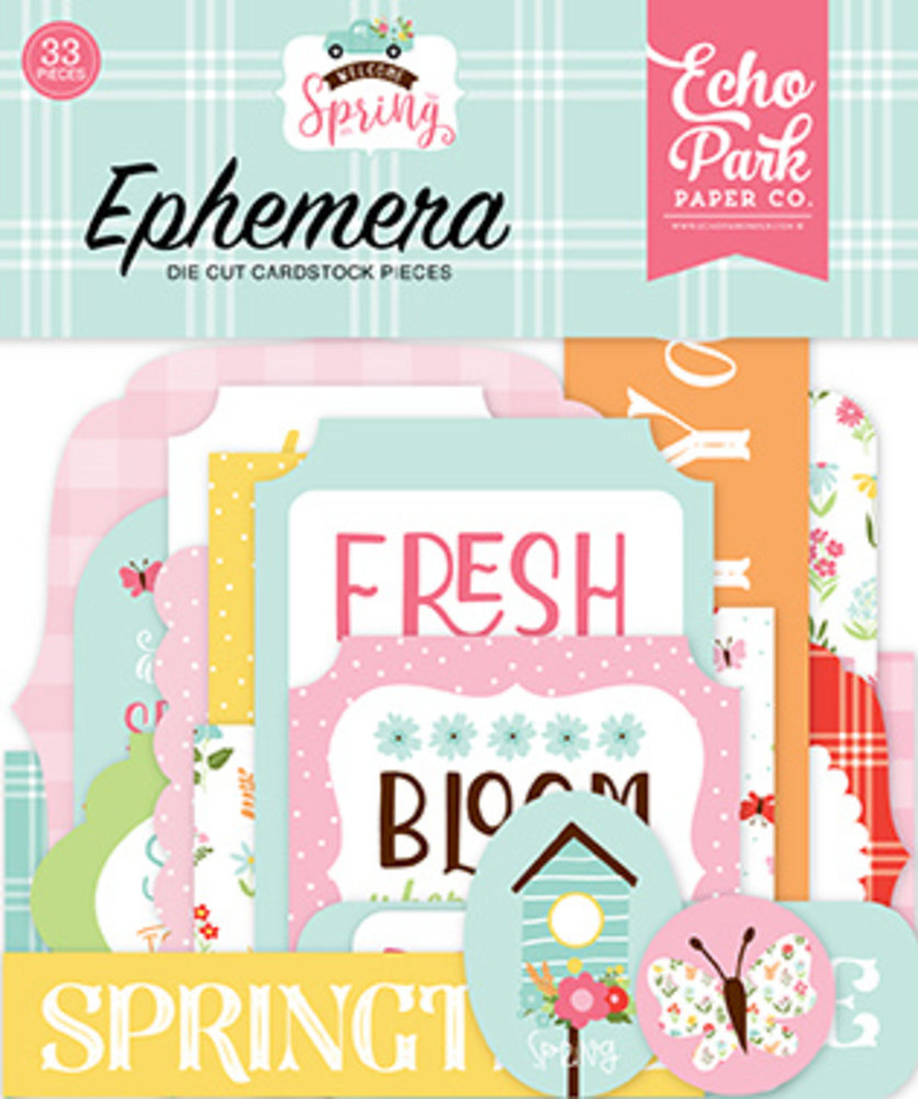 Echo Park Welcome Spring Ephemera (WES235024) (OUTLET)
