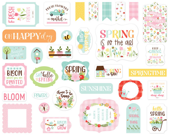 Echo Park Welcome Spring Ephemera (WES235024) (DISCONTINUED)