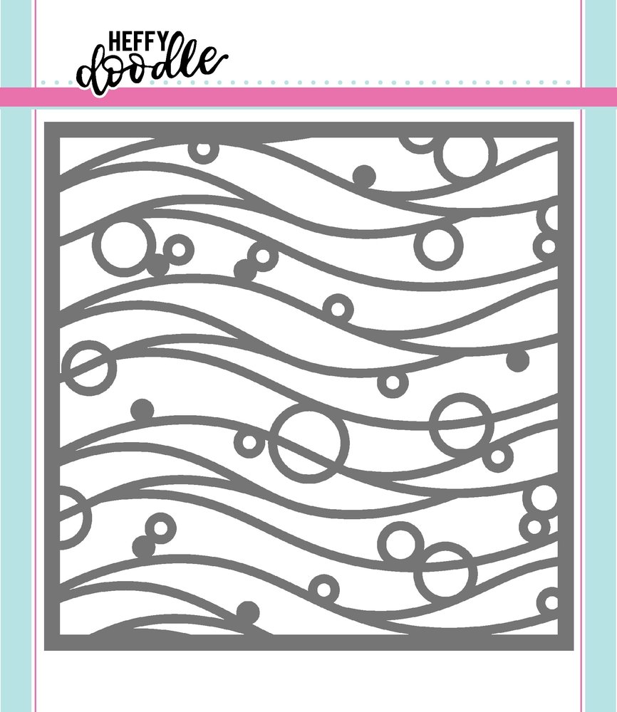 Heffy Doodle Bubble Waves Stencil (HFD0044) (OUTLET) Heffy Doodle Bubble Waves Stencil (HFD0044) (OUTLET)
