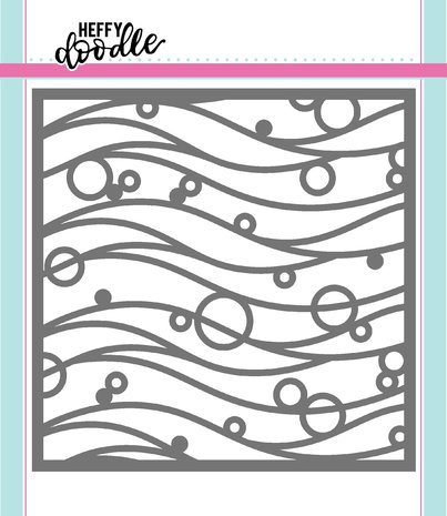 Heffy Doodle Bubble Waves Stencil (HFD0044) (OUTLET) Heffy Doodle Bubble Waves Stencil (HFD0044) (OUTLET)