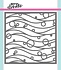 Bubble Waves Stencil (HFD0044) (OUTLET) Bubble Waves Stencil (HFD0044) (OUTLET)