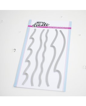 Heffy Doodle Breaking Waves Border Dies (HFD0280) (OUTLET)