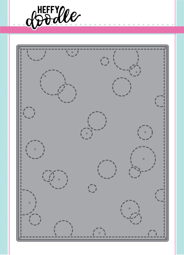 Heffy Doodle Stitched Bubble Background Dies (HFD0045) (OUTLET)
