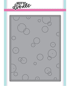 Heffy Doodle Stitched Bubble Background Dies (HFD0045) (OUTLET)