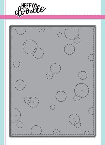 Heffy Doodle Stitched Bubble Background Dies (HFD0045) (OUTLET)