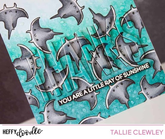 Heffy Doodle Oceans of Love Clear Stamps (HFD0042) (OUTLET)