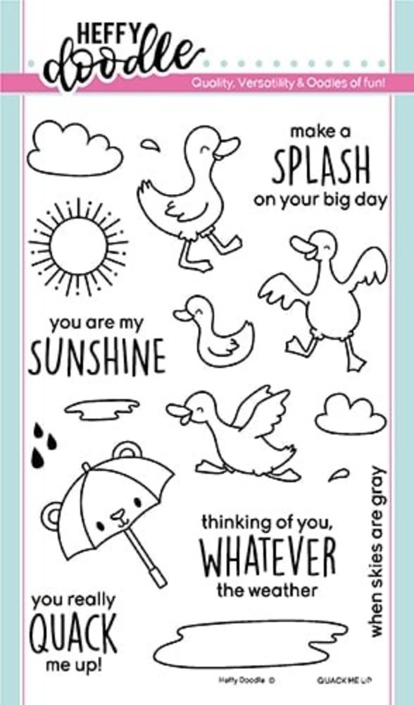 Heffy Doodle Quack Me Up Clear Stamps (HFD0181) (OUTLET)