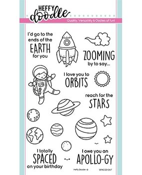 Heffy Doodle Spaced Out Clear Stamps (HFD0176) (OUTLET)