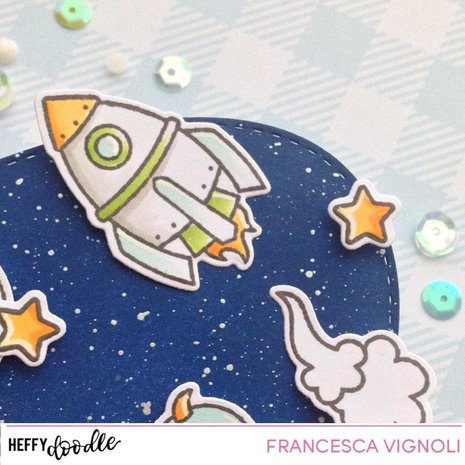 Heffy Doodle Spaced Out Clear Stamps (HFD0176) (OUTLET) Heffy Doodle Spaced Out Clear Stamps (HFD0176) (OUTLET)