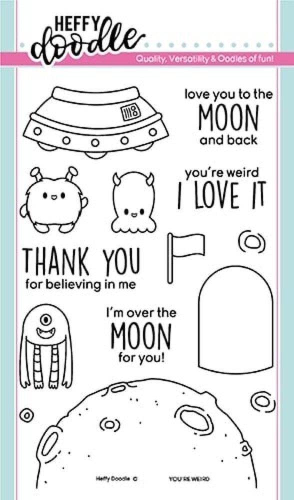 Heffy Doodle You're Weird Clear Stamps (HFD0171) (OUTLET) Heffy Doodle You're Weird Clear Stamps (HFD0171) (OUTLET)